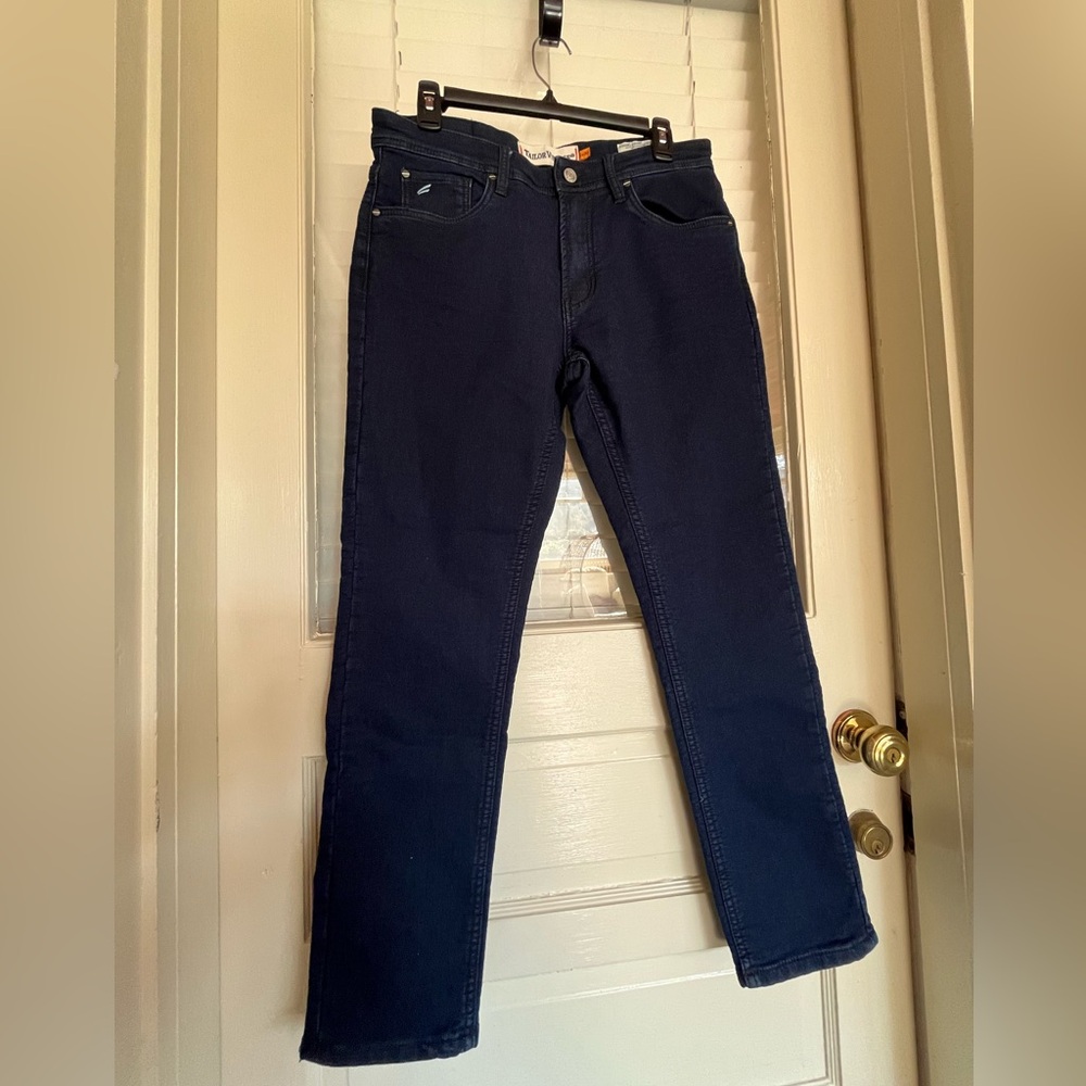 Tailor Vintage Canaan Slim Fit Pants 32X30 Blue Connecticut Stretch Performance